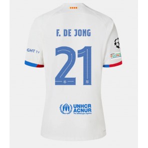 Barcelona Frenkie de Jong #21 Gostujuci Dres 2023-24 Kratak Rukavima